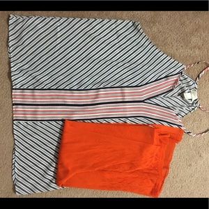 Cardigan and tank shell